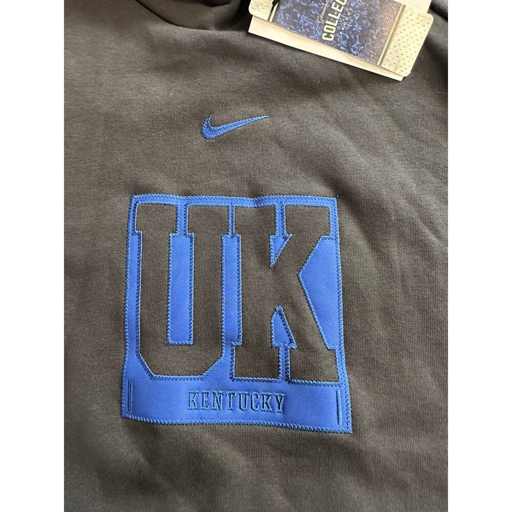 NWT Women’s Nike Kentucky Wildcats Essential Funnel Neck Hoodie XL Charcoal X-LG - Picture 3 of 8